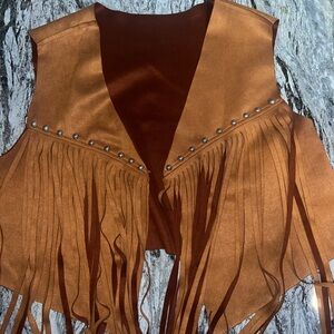 SHEIN Curve Rust Brown Vest
